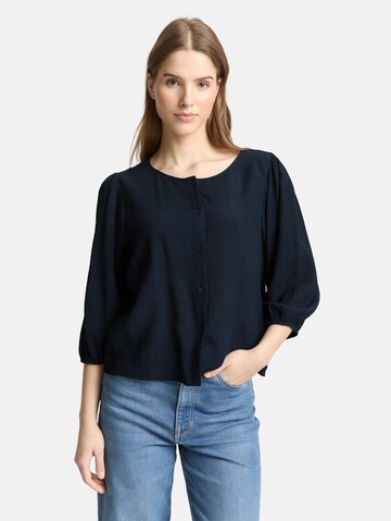 TOM TAILOR DENIM Blouse in Blue: front
