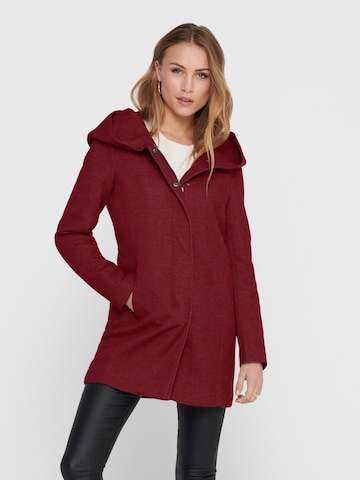 Manteau mi-saison 'ONLSEDONA' ONLY en rouge : devant