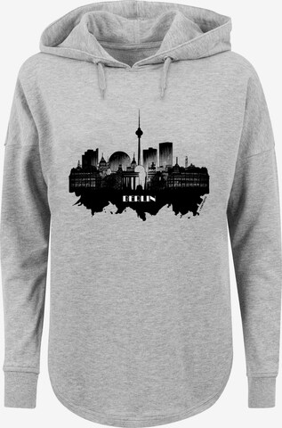 F4NT4STIC Sweatshirt 'Cities Collection - Berlin skyline' in Grijs: voorkant