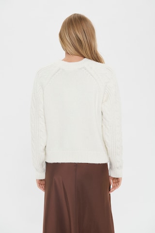 SAINT TROPEZ Sweater 'NylaSZ' in Beige