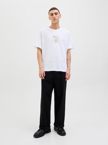 T-Shirt 'JJSKULLY' JACK & JONES en gris