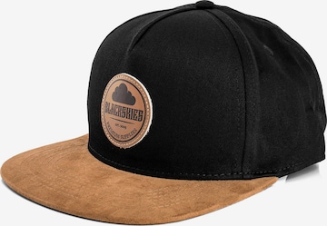 Blackskies Cap 'Pathfinder' in Schwarz: Vorderseite