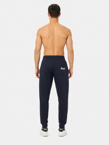 Boxeur des Rues Regular Sports trousers 'Herren Jogginghose Boxeur des Rues mit gewebtem Kordelzug-Label, Marineblau, Kleines weißes Logo, Baumwolle' in Blue