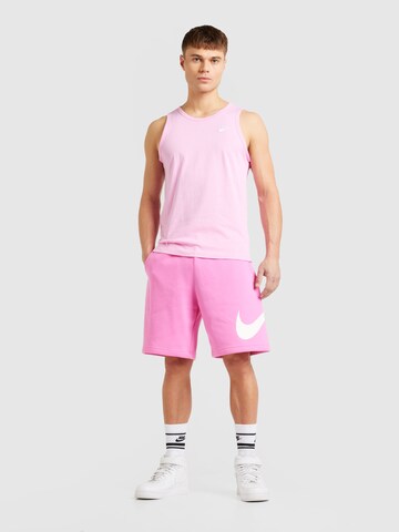 Nike Sportswear regular Παντελόνι 'CLUB' σε ροζ