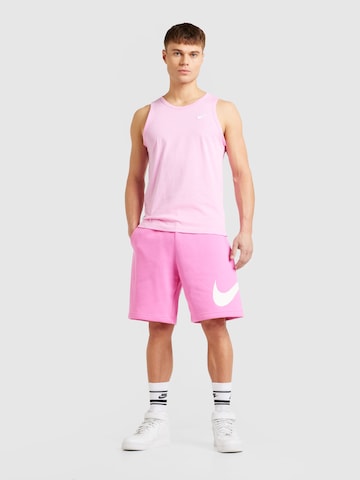 Nike Sportswear Regular Pants 'CLUB' in Pink