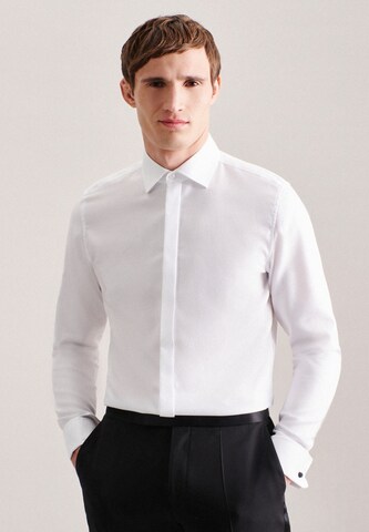 SEIDENSTICKER Slim fit Business Shirt 'Gala' in White