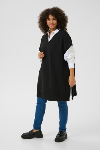 KAFFE CURVE Cape in Schwarz