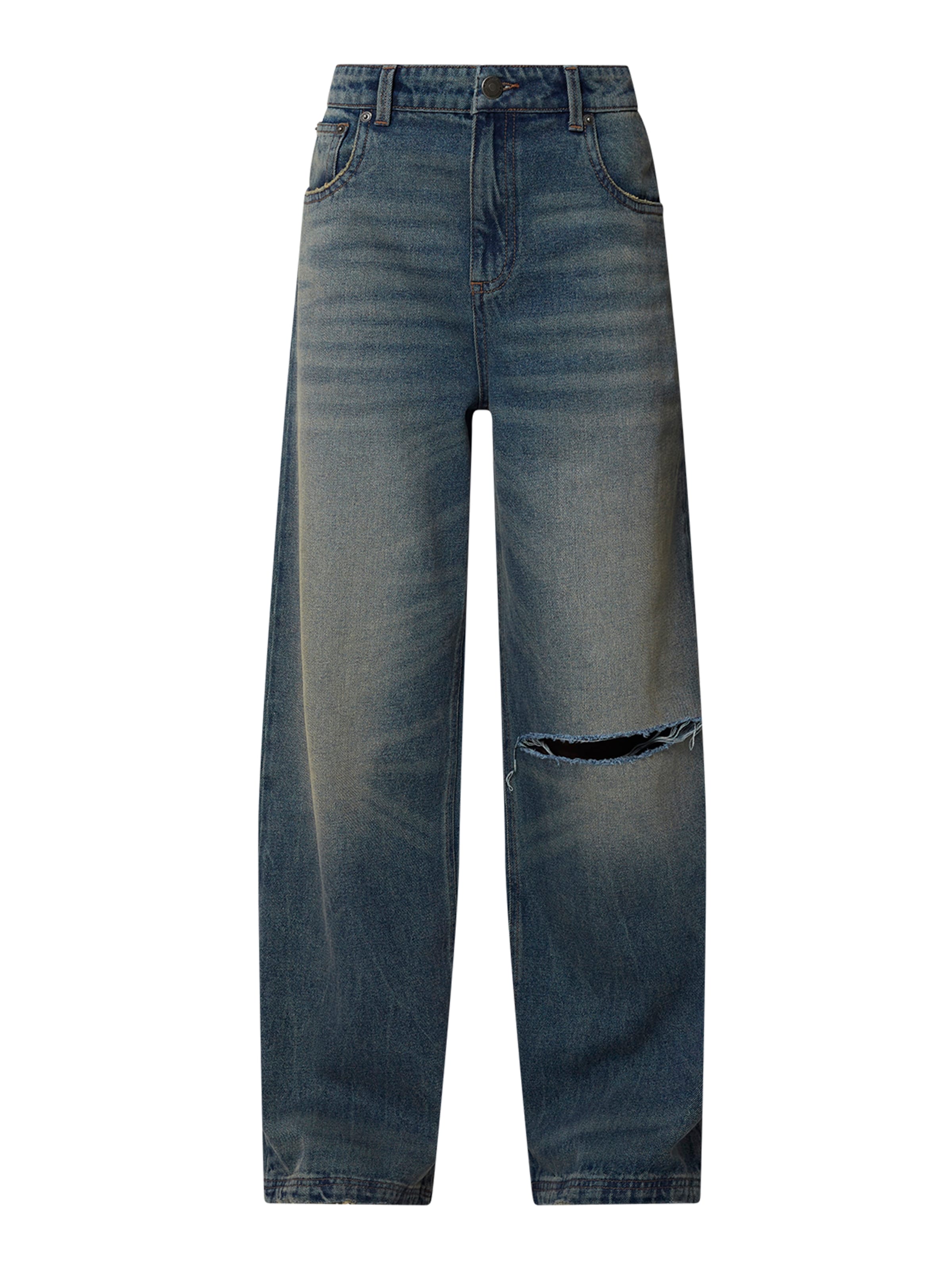 Good For Nothing Baggy Jeans in Blauw: voorkant