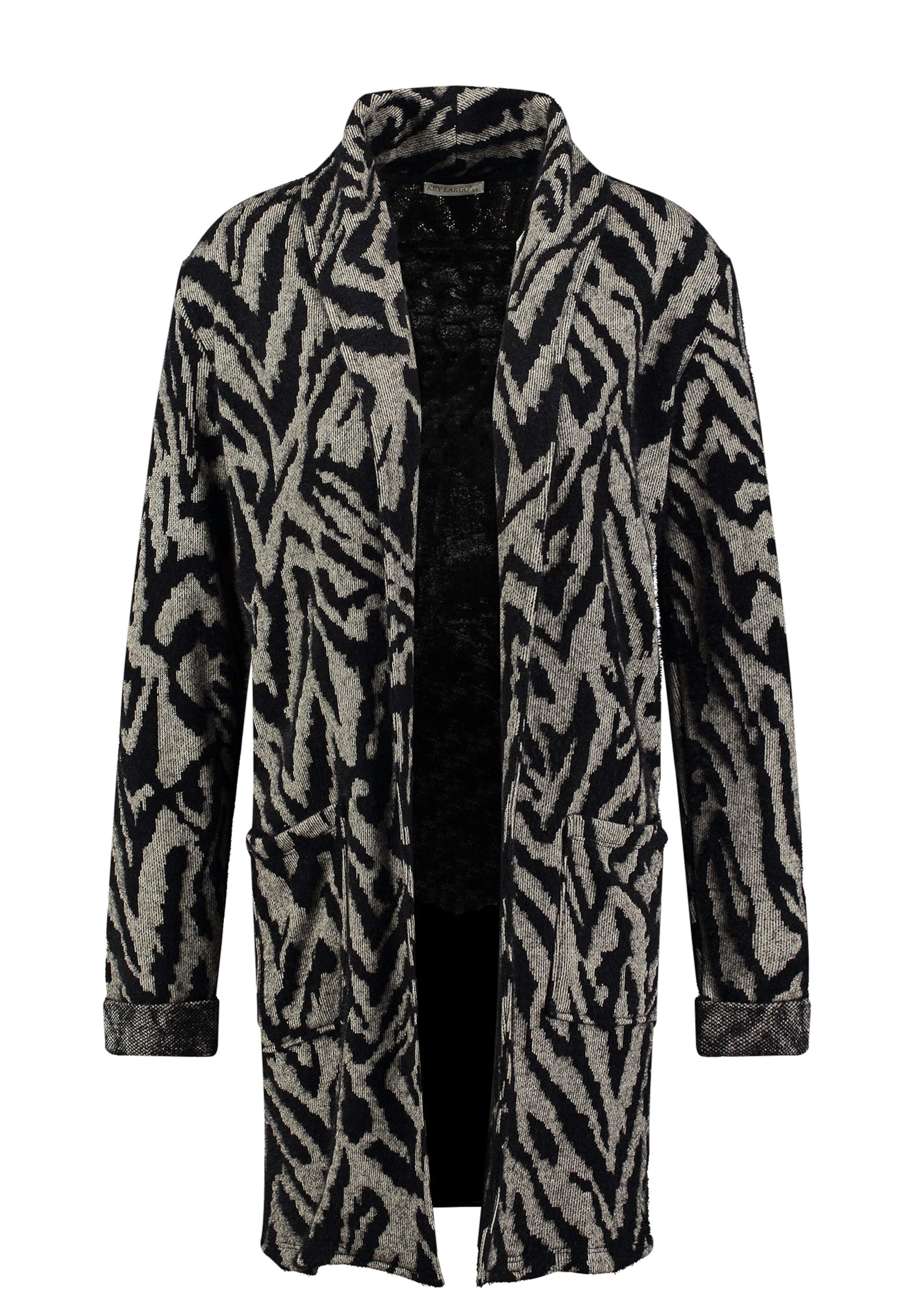 Key Largo Lang cardigan 'Infinity' i grå: forside