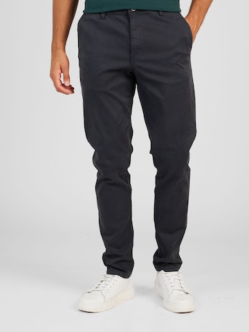 JACK & JONES Slim fit Chino Pants 'MARCO FRED' in Grey: front