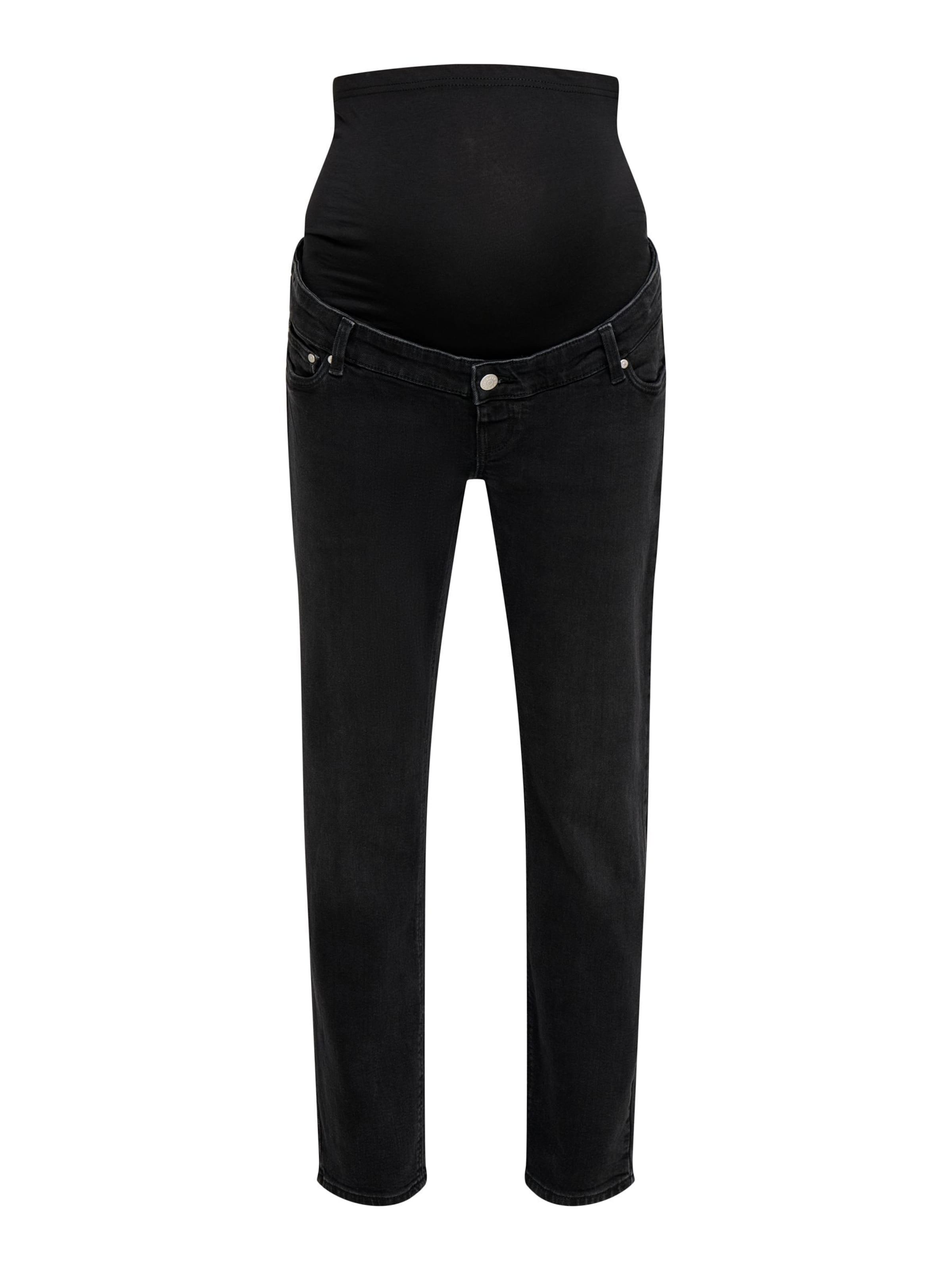 Only Maternity Regular Jeans 'OLMEmel' in Black