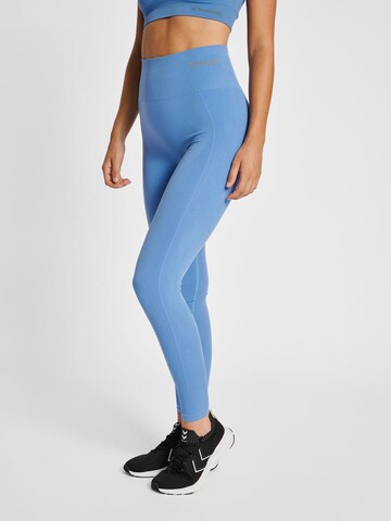 Hummel Skinny Workout Pants 'Tif' in Blue