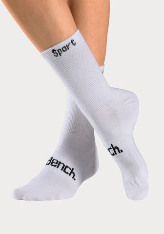 BENCH Athletic Socks in White: front