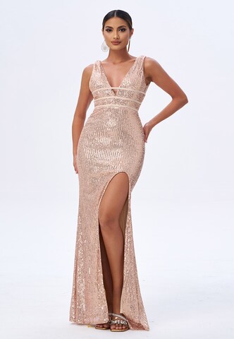 Moda Minx Abendkleid 'Ciara' in Gold: Vorderseite