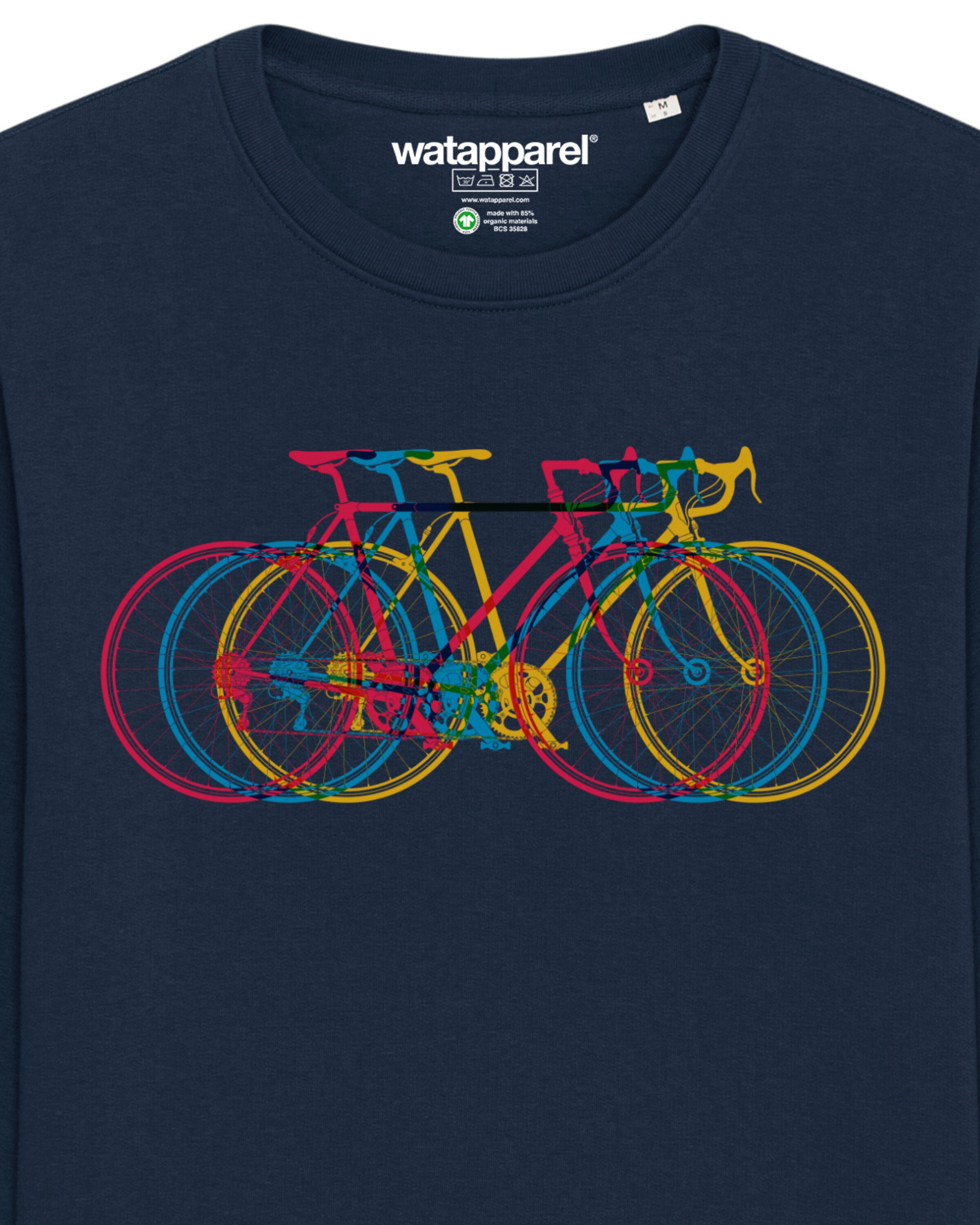 Watapparel Sweatshirt ' Fahrräder ' in Blue