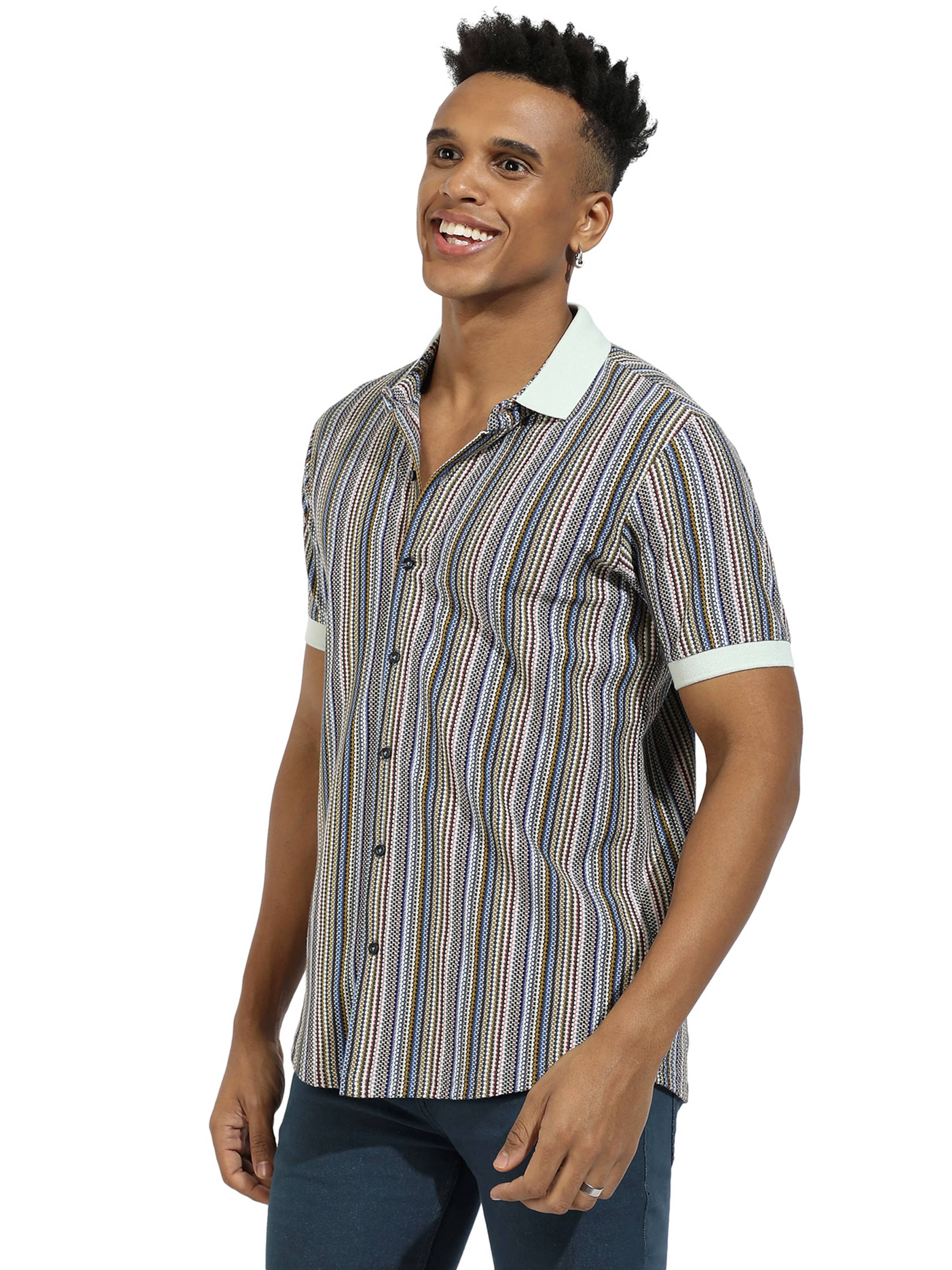 Regular fit Camicia 'Andy' di Campus Sutra in colori misti