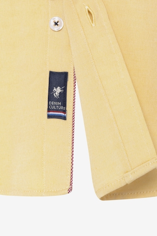 geltona DENIM CULTURE Standartinis modelis Marškiniai 'MYLES'