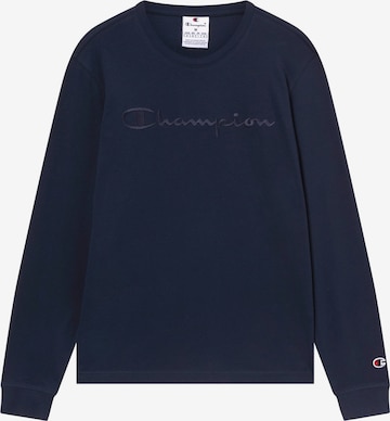 Champion Authentic Athletic Apparel Тениска в синьо: отпред