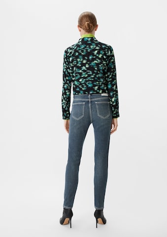 comma casual identity Skinny Jeans in Blauw: terug