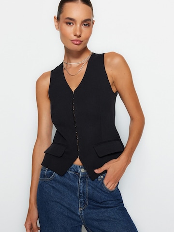 Trendyol - Chaleco para traje en negro: frente