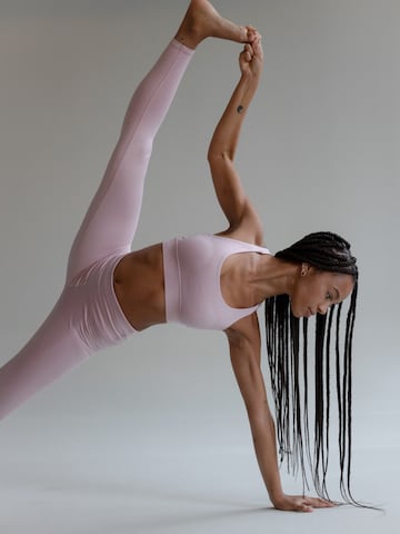 Skinny Leggings 'Cropped' Hey Honey en rose