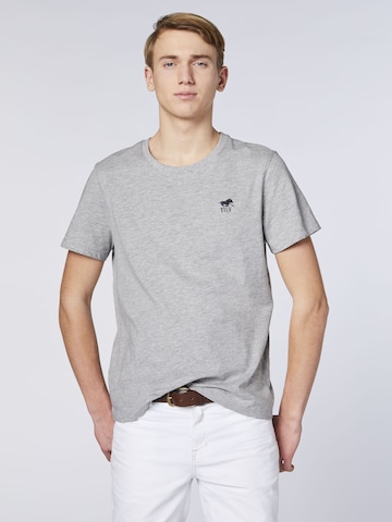Polo Sylt Shirt in Grey: front