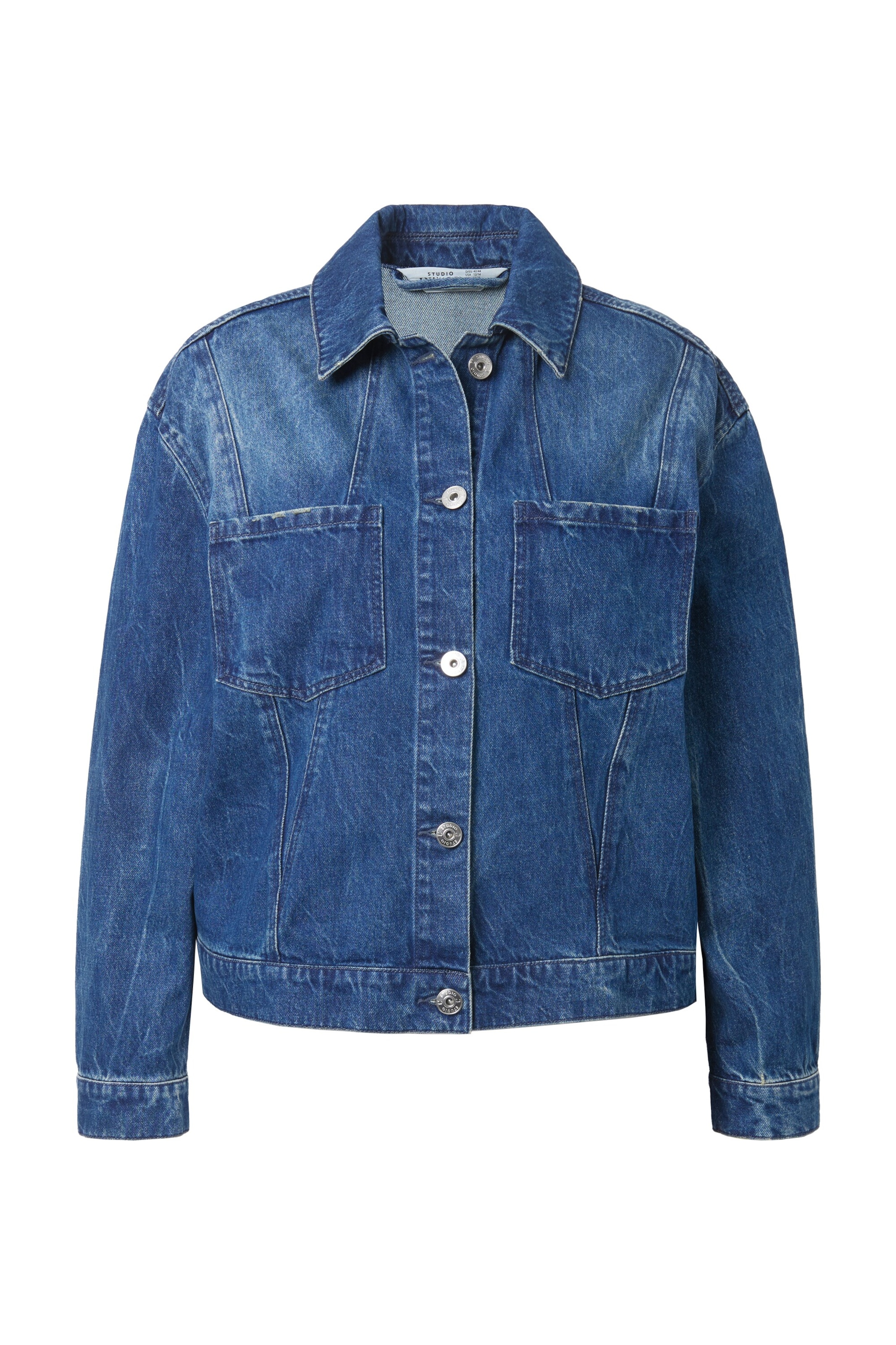 Studio Untold Jacke in blue denim, Produktansicht