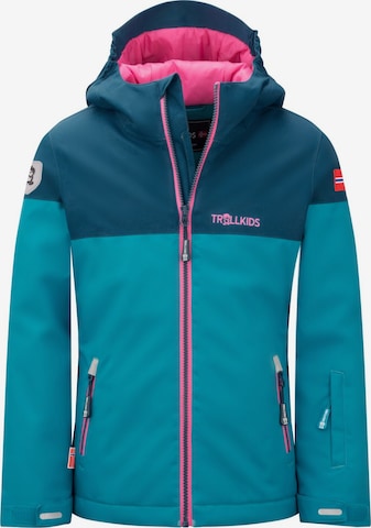 TROLLKIDS Winter Jacket in Blue: front
