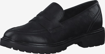 s.Oliver - Sapato Slip-on em preto: frente