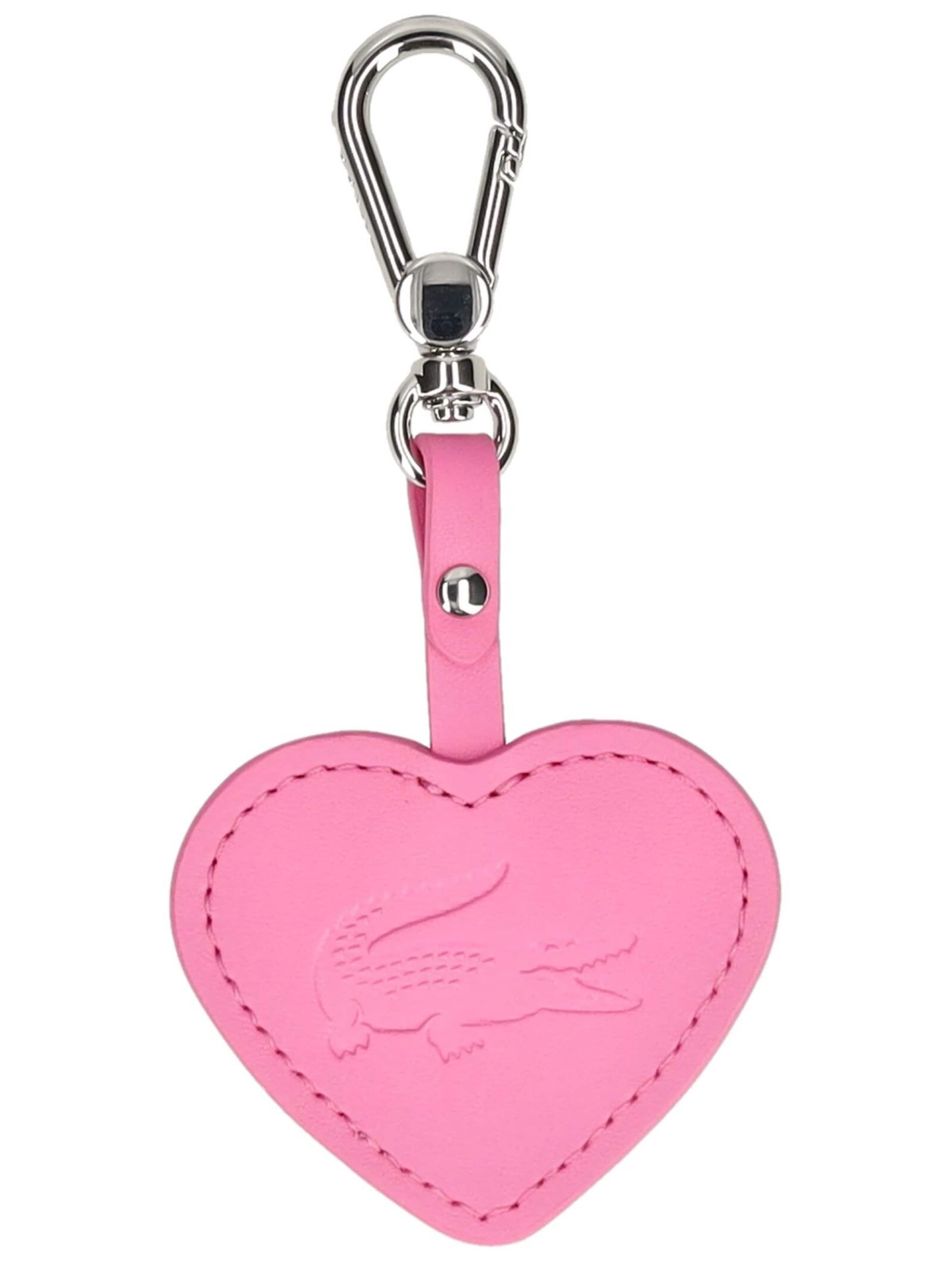 LACOSTE Sleutelhanger in Roze: voorkant
