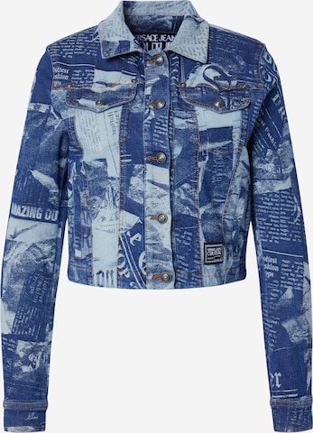 Veste mi-saison Versace Jeans Couture en bleu : devant