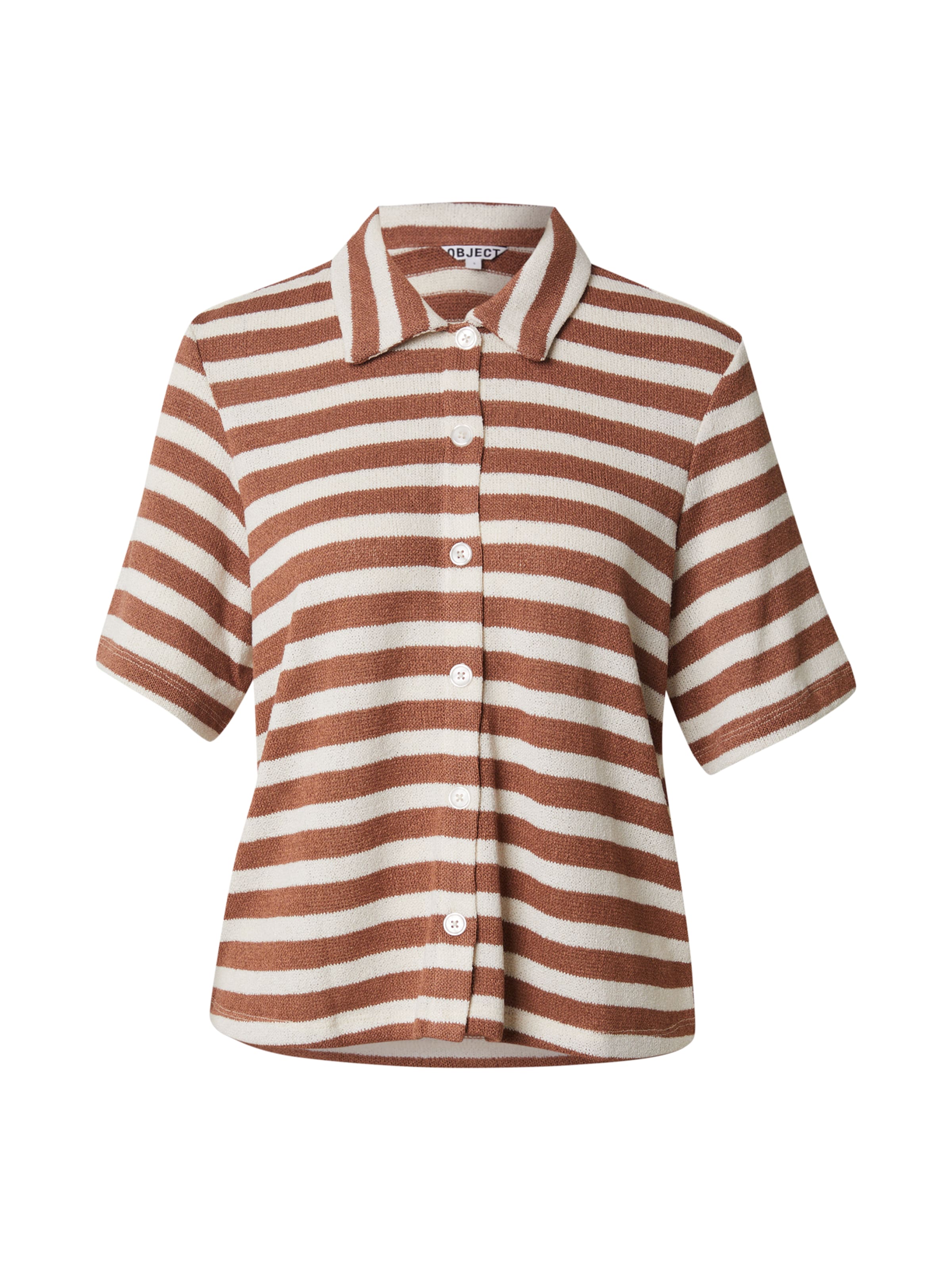 OBJECT Μπλούζα 'OBJLindsey' σε καφέ: μπροστά