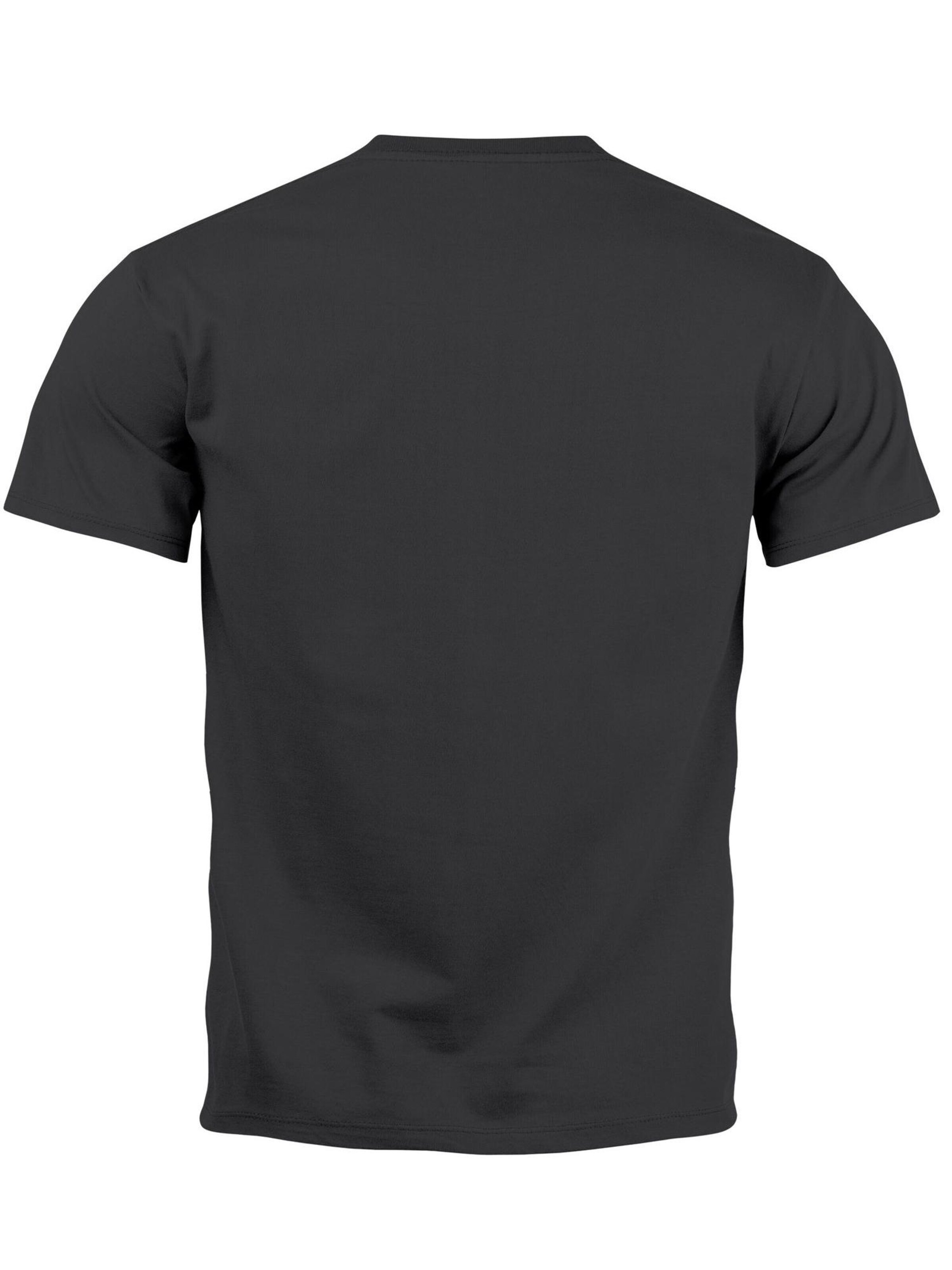 Neverless Shirt 'Destination unknown' in Grey