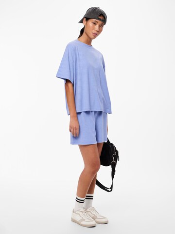 T-shirt 'KYLIE' PIECES en bleu