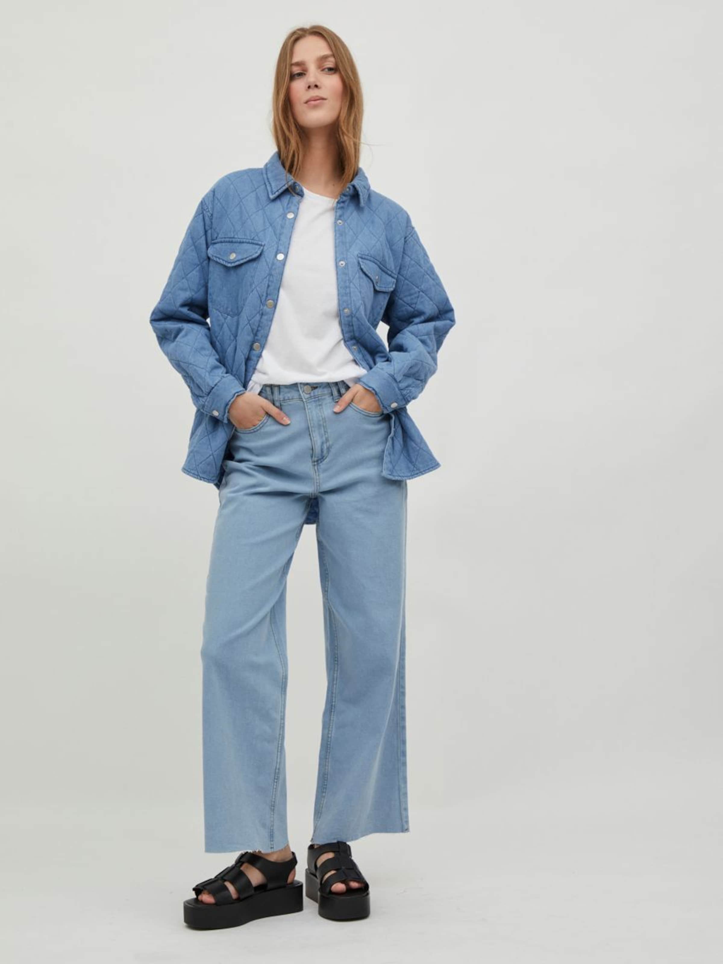 Frauen Jacken VILA Übergangsjacke in Blau - DW59425 Frauen Jacken VILA Übergangsjacke in Blau - DW59425