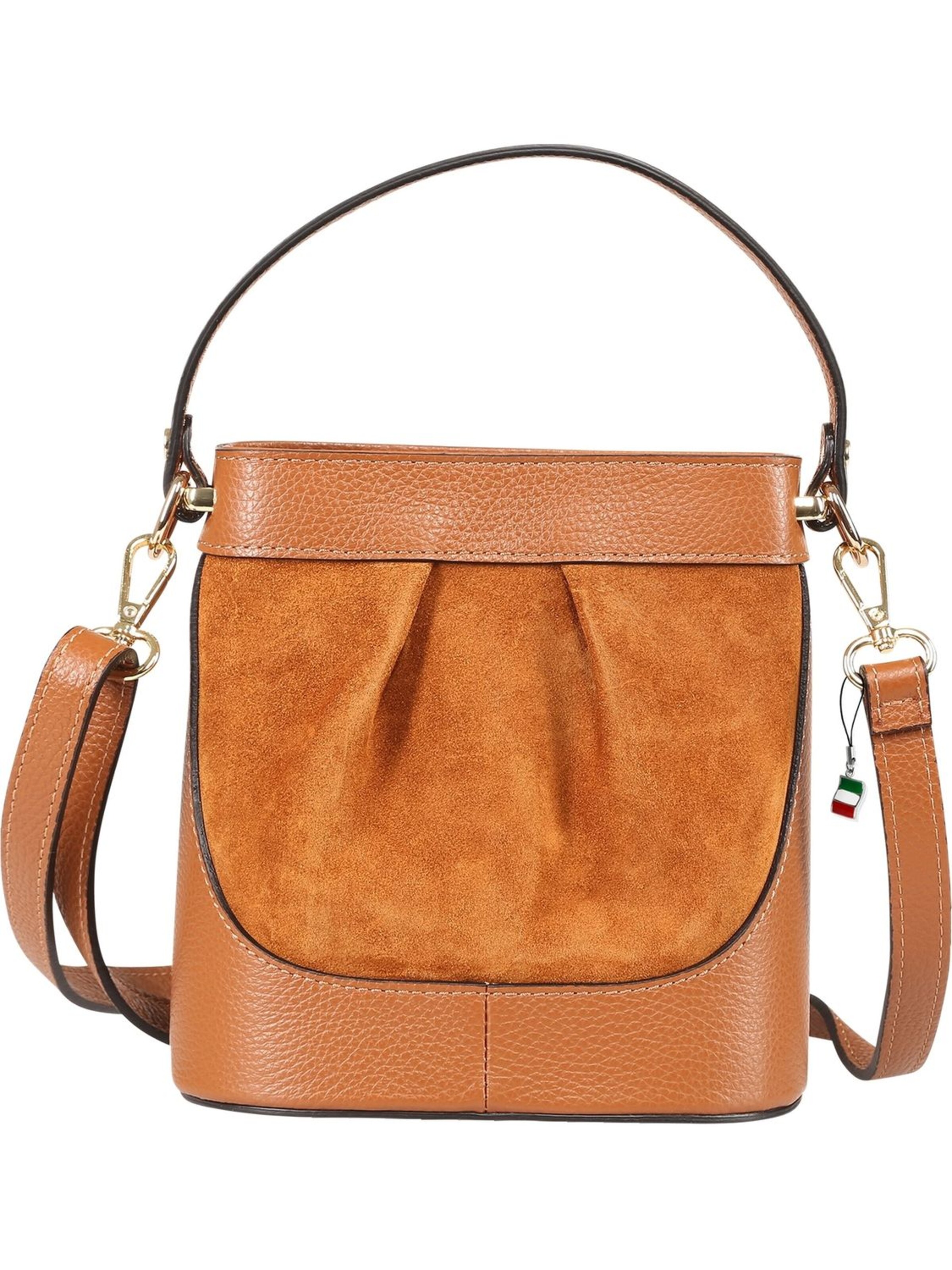 Florence Schoudertas in Bruin: voorkant