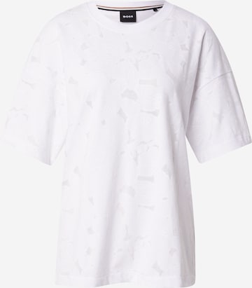 Tricou 'Easie' de la BOSS pe alb: față
