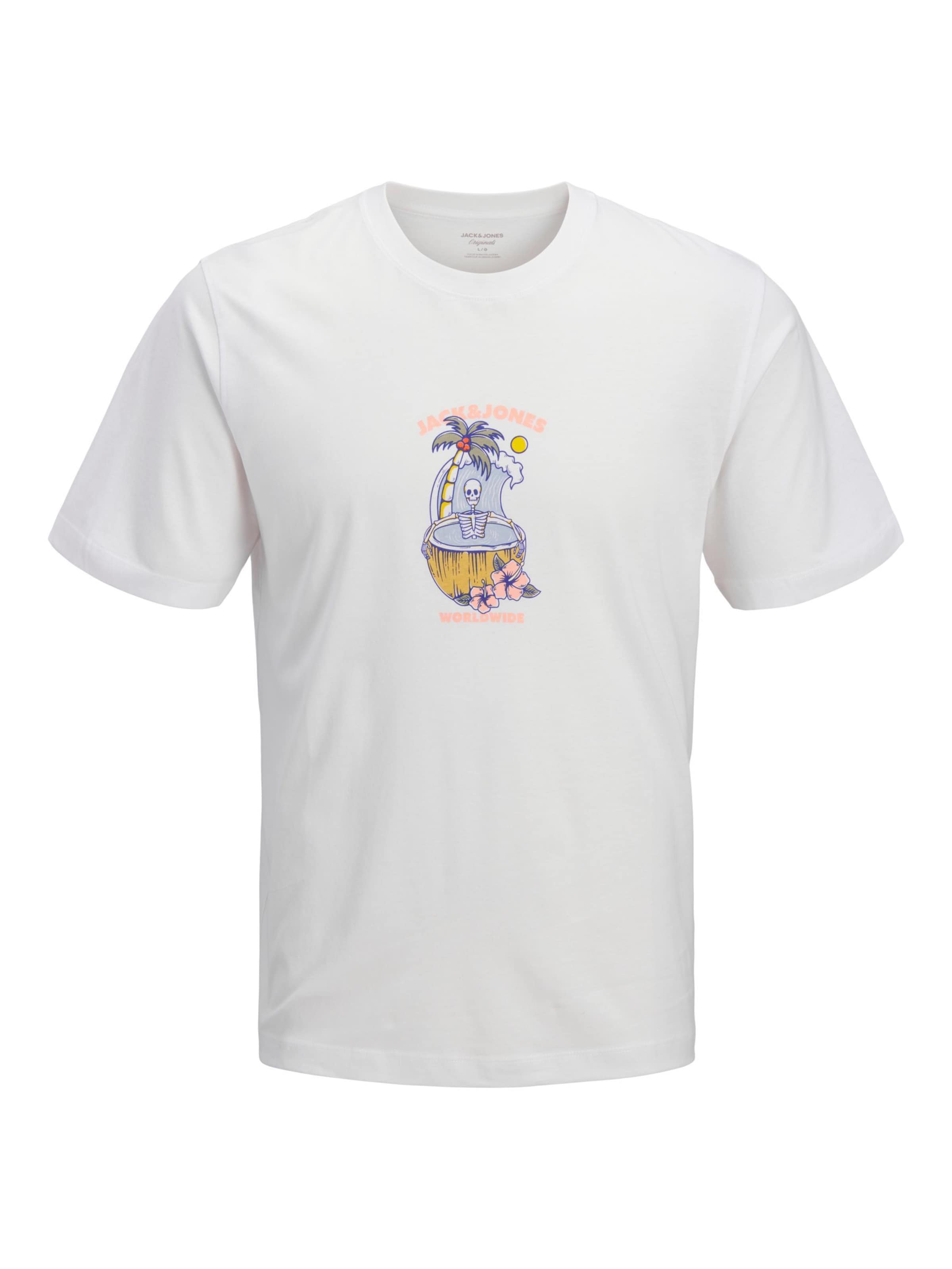 Jack & Jones Plus Shirt in Wit: voorkant