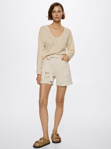 MANGO Sweater in Beige