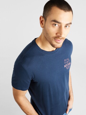 MUSTANG T-Shirt 'ALEX' in Blau