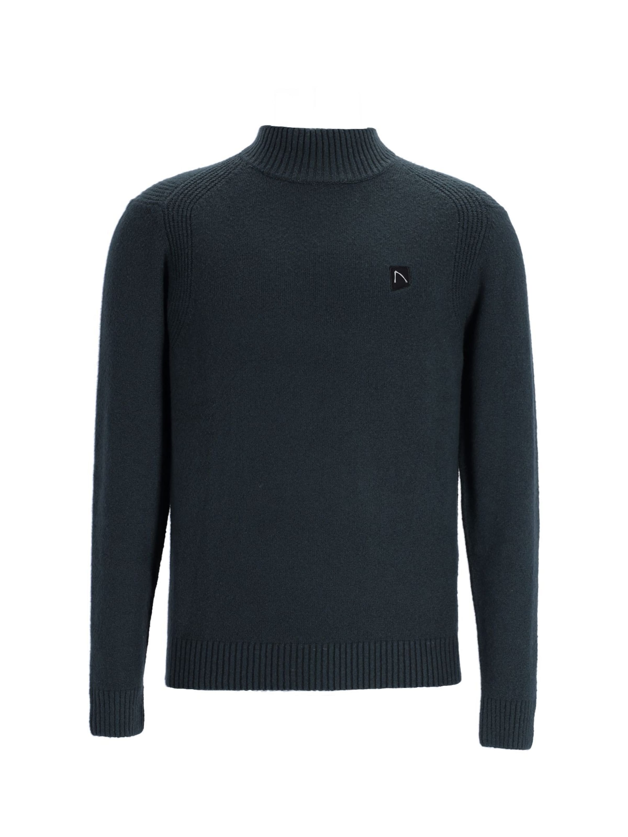 CHASIN' Trui 'Trace Mock' in Groen: voorkant