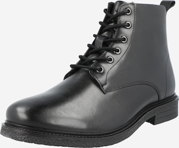 ABOUT YOU Lace-up boots 'Lucien' in Black: front
