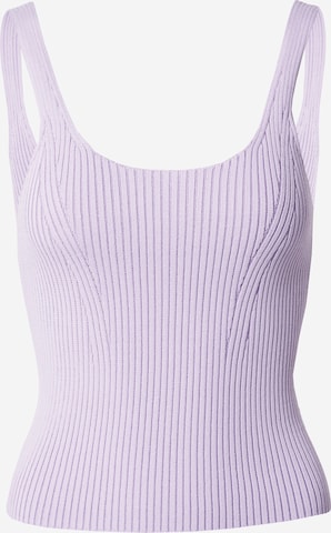 WEEKDAY - Top de malha 'Meg' em roxo: frente