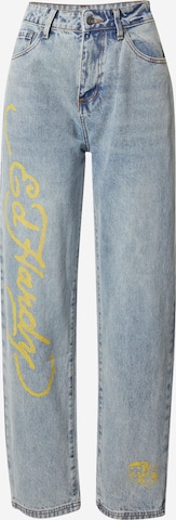 Ed Hardy Jeans 'BORN WILD' in Blauw: voorkant