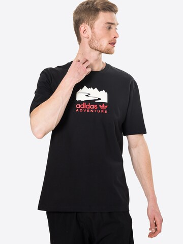 T-Shirt ADIDAS ORIGINALS en noir : devant