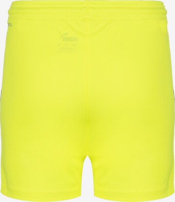 PUMA Regular Workout Pants 'TeamLiga' in Yellow