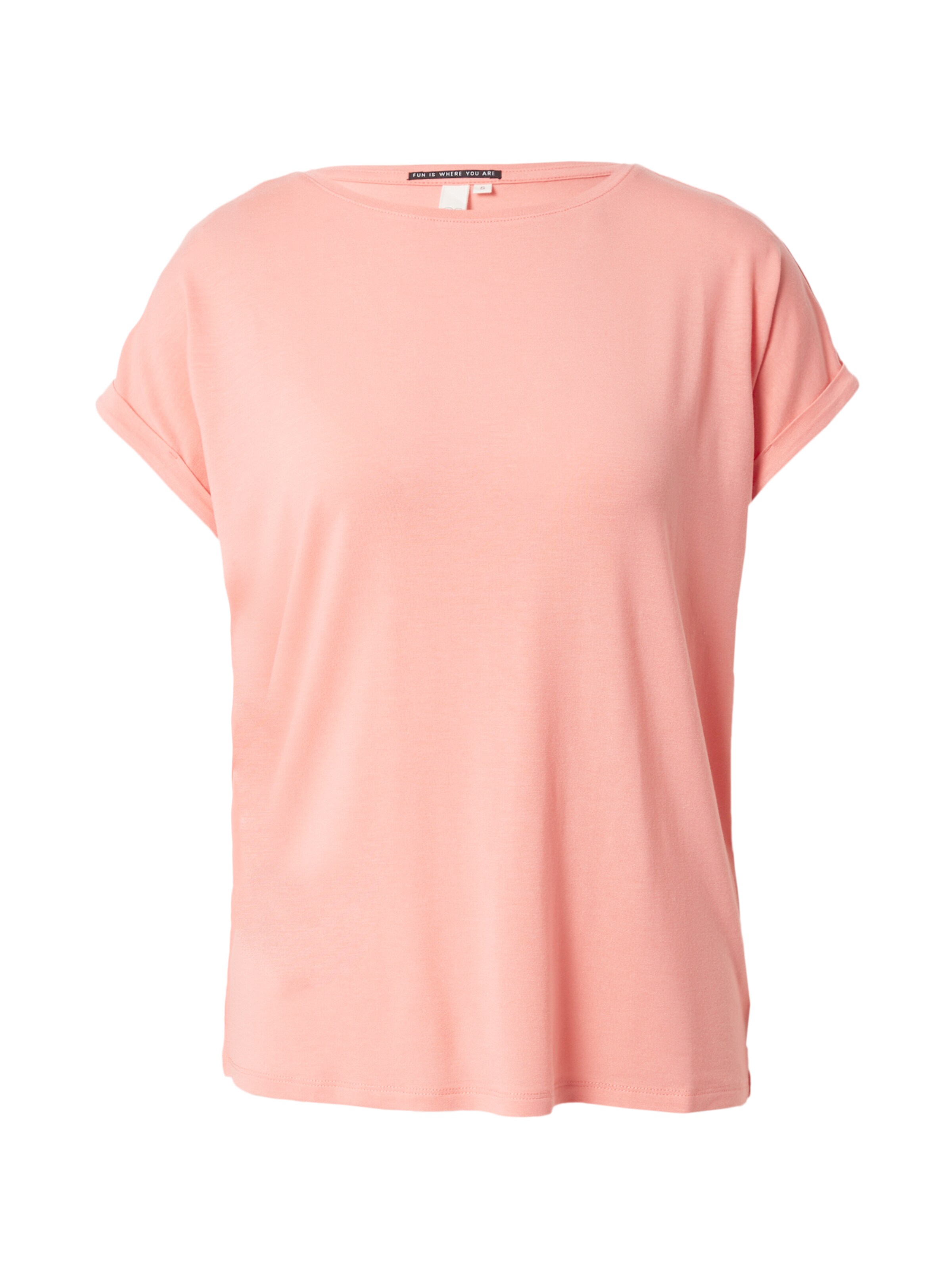 T-shirt QS en rose : devant