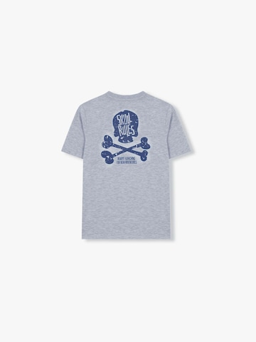 T-Shirt 'Skull Rules' Scalpers en gris