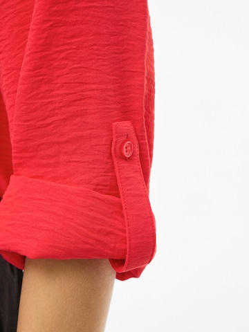 VILA - Blusa 'VIJOSA' em vermelho