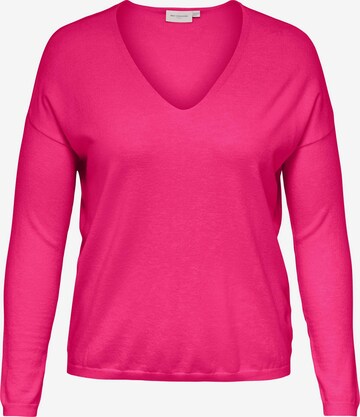 ONLY Carmakoma Pullover 'Lella' i pink: forside